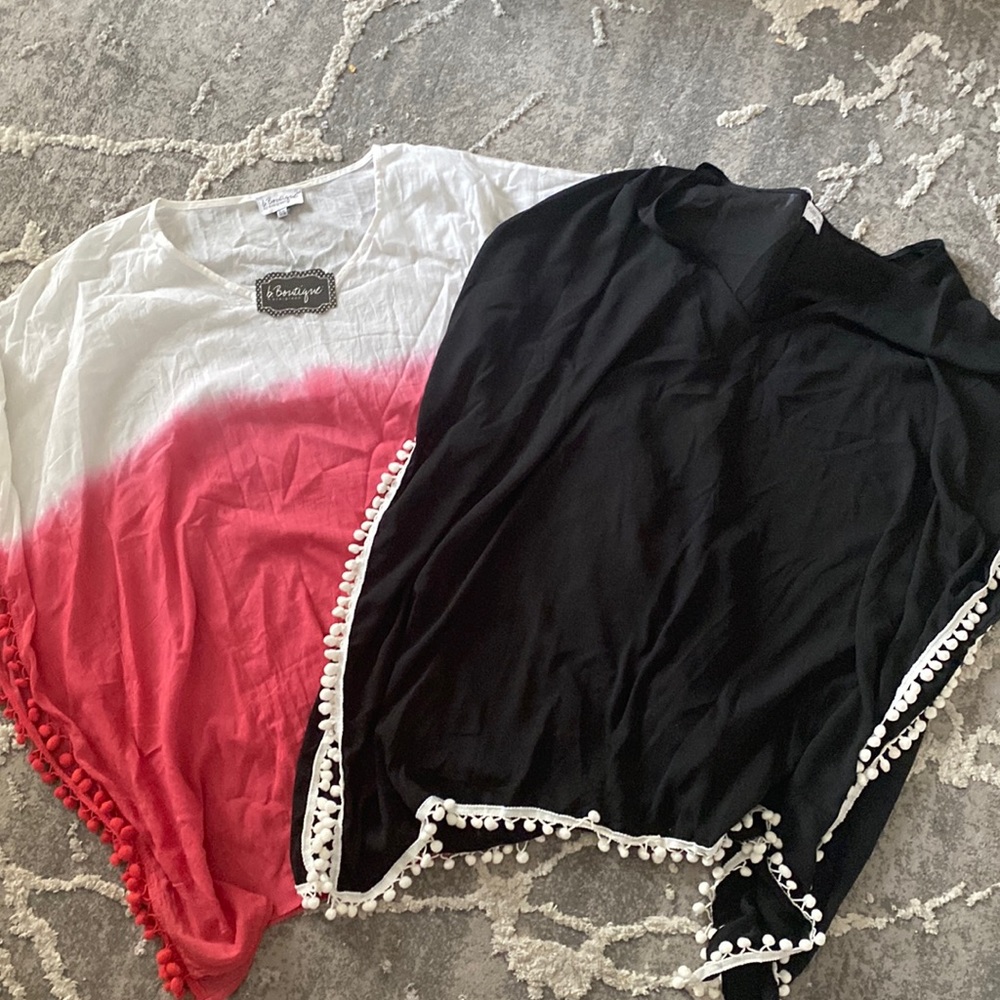 2 Poncho Style Tops